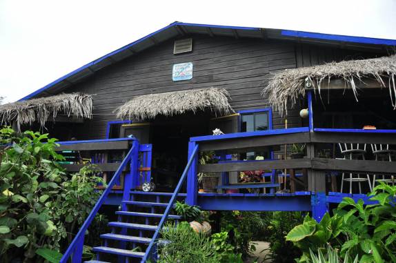 Nosso hotel em Hopkins, no litoral sul de Belize